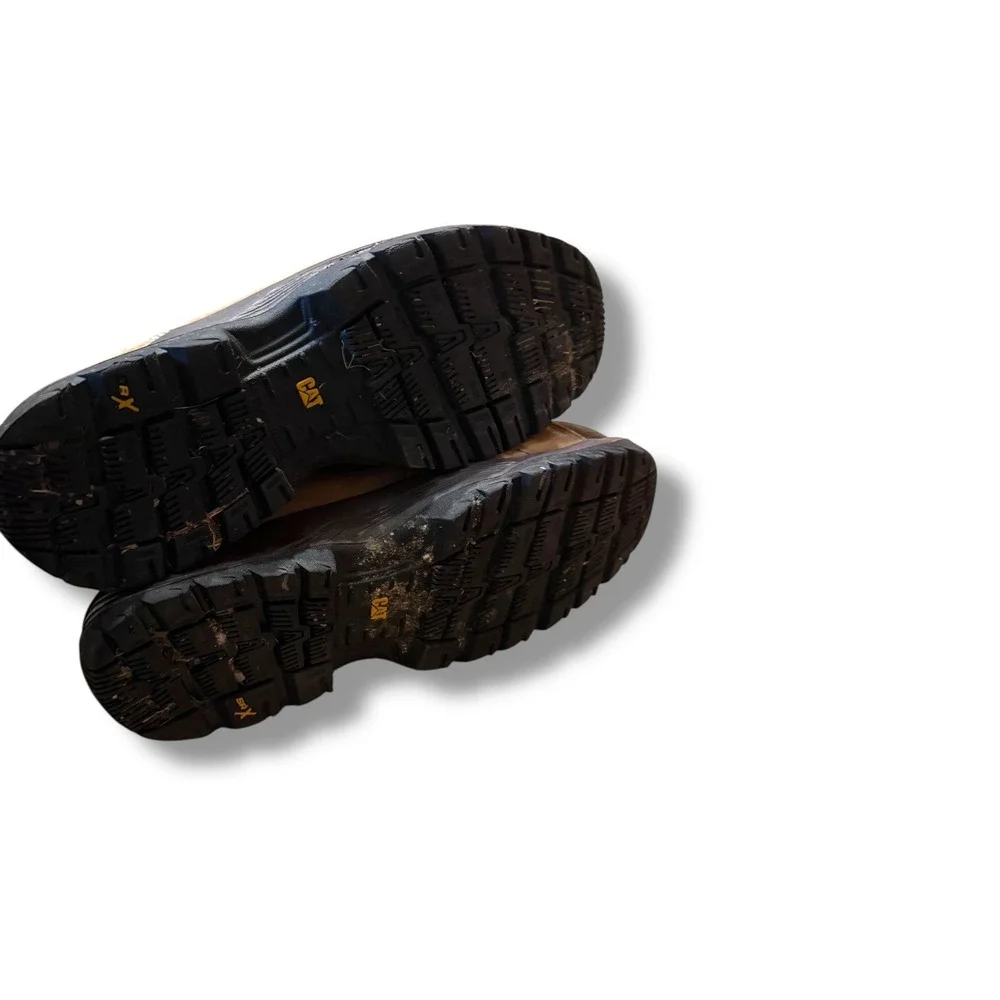 Caterpillar Diagnostic Hi Steel Toe Boots Men's Size‎ 10.5 Brown Waterproof Work